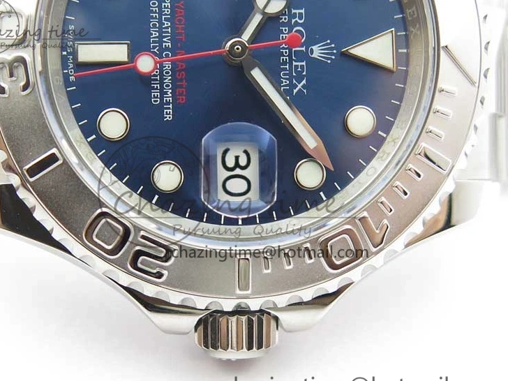 0601 Yacht-Master 116622 ARF 1:1 Best Edition 904L Steel Blue Dial on SS Bracelet A OnTrend 3231